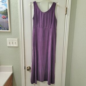 Sleeveless Purple Maxi Dress